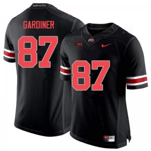 NCAA Ohio State Buckeyes Men's #87 Ellijah Gardiner Blackout Nike Football College Jersey CQZ6545CL